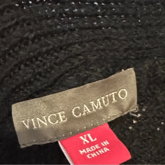 Vince Camuto Black Open-Front Cape - Picture 4 of 4